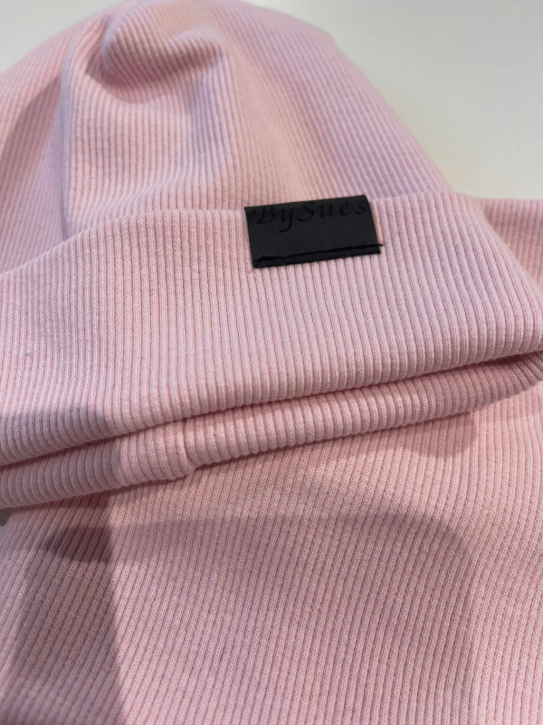 Nákrčník rebrovaná bavlna, BABY PINK 1