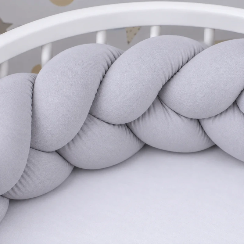 Pletenec do postieľky Bavlna - SIVÁ 1