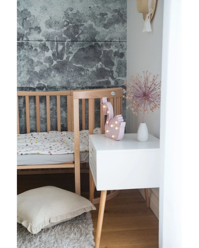 Rastúca postieľka pre bábätká 7v1 oval s matracom - PRíRODNÁ 6