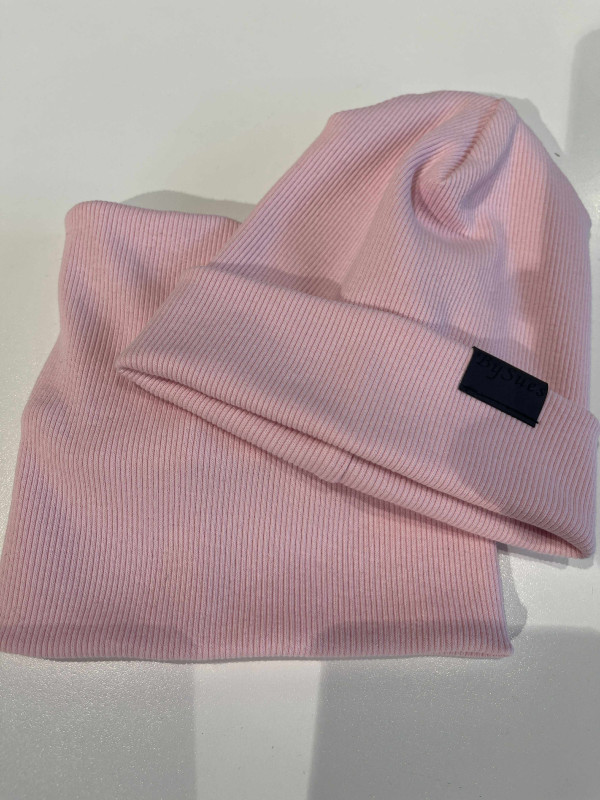 Nákrčník rebrovaná bavlna, BABY PINK