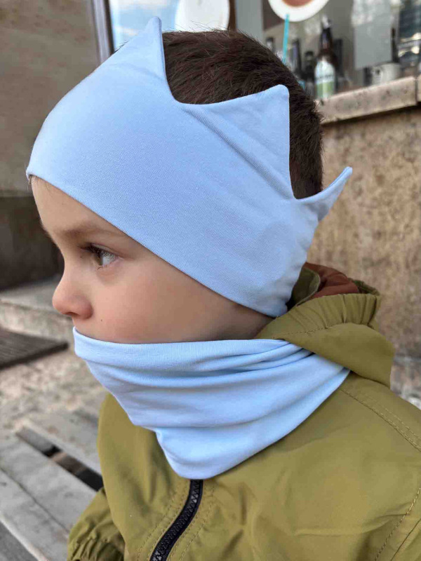 Nákrčník pre deti bavlna - BABY BLUE 3