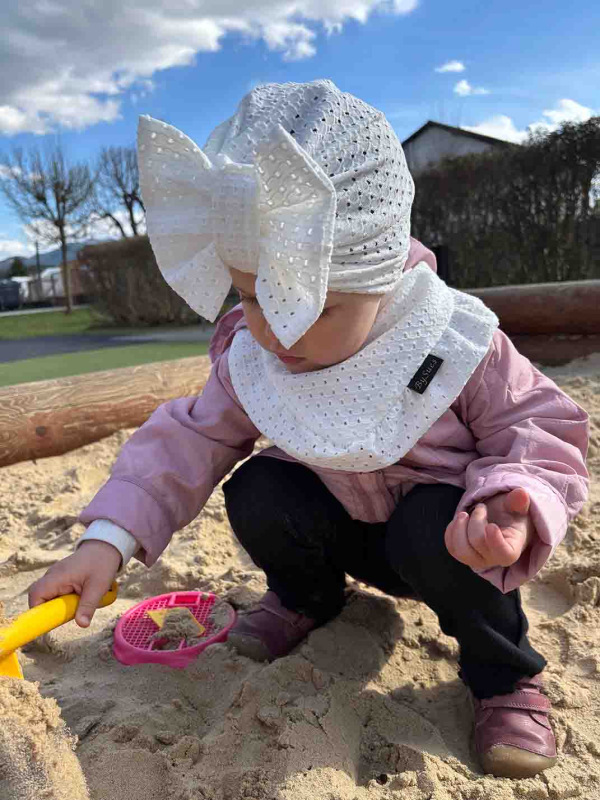 Čiapka Turban s mašľou - MADEIRA BIELA 5