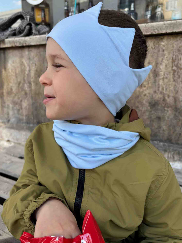 Nákrčník pre deti bavlna - BABY BLUE 2