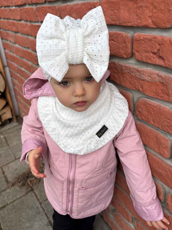 Čiapka Turban s mašľou - MADEIRA BIELA 3