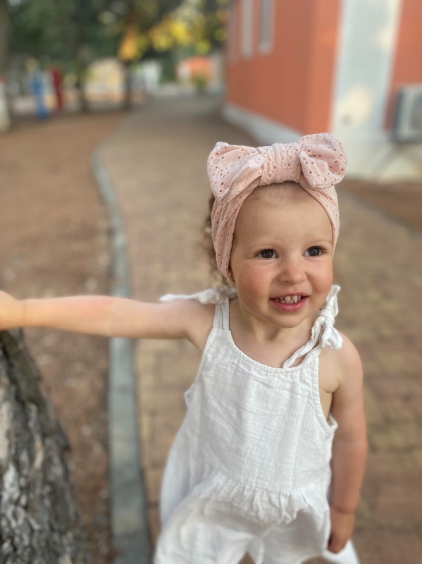 Čelenka mašlička Madeira, PEACH 15