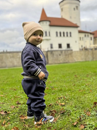 Prechodná detská jednovrstvová čiapka rebrovaná– CAPPUCCINO 1
