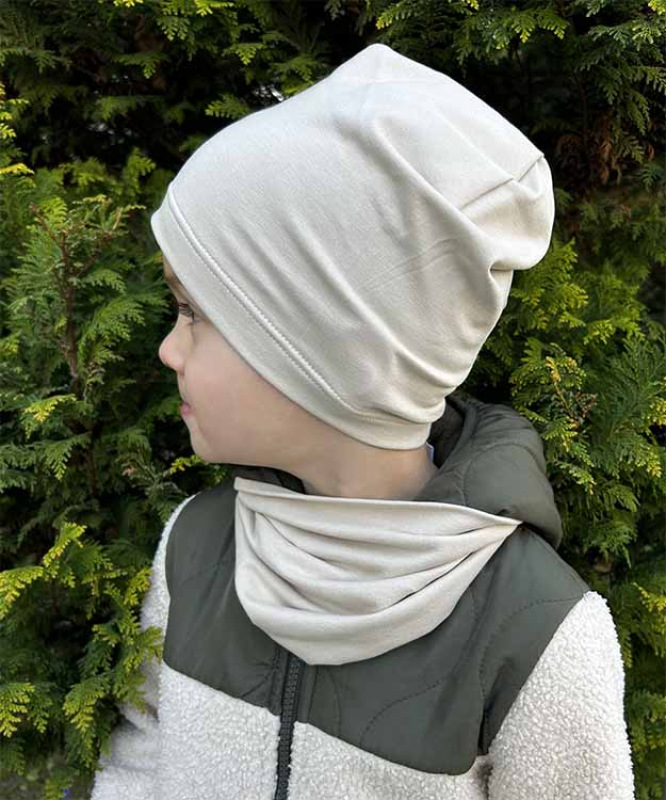 Nákrčník pre deti bavlna - PIESKOVÁ