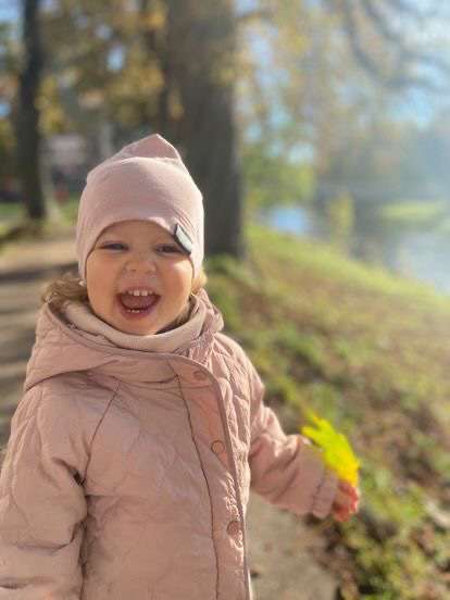 Nákrčník pre deti, bavlna - STARORUŽOVÝ 1