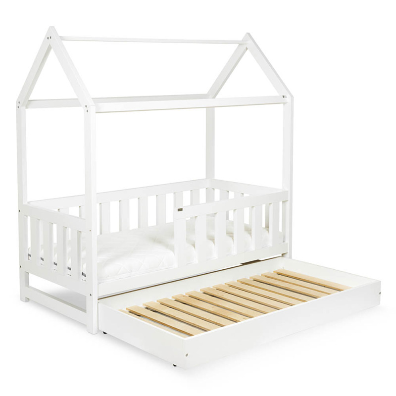 KLUPS LIV Postieľka-domček 160x80 biely 2