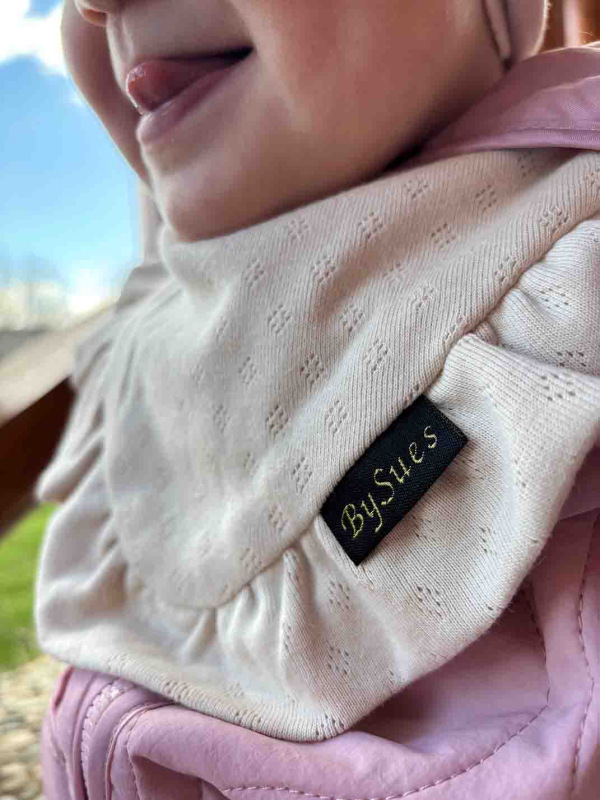 Detský nákrčník pointelle - CAPPUCINO 2