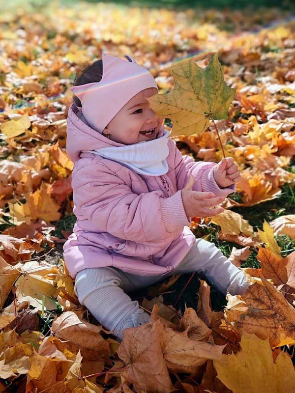 Nákrčník pre deti, rebrovaná bavlna - BIELA 6