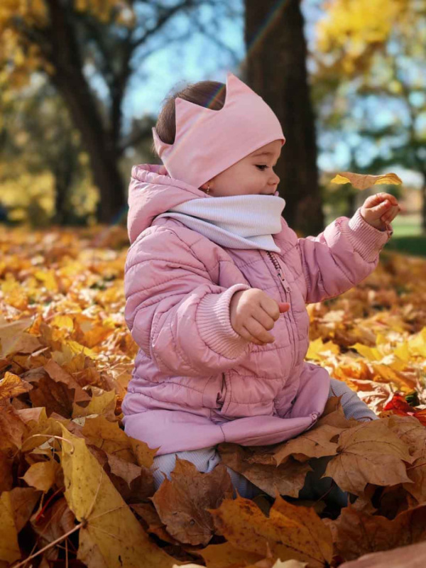 Nákrčník pre deti, rebrovaná bavlna - BIELA 2