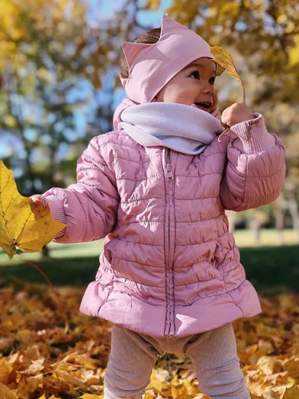 Nákrčník pre deti, rebrovaná bavlna - BIELA 5