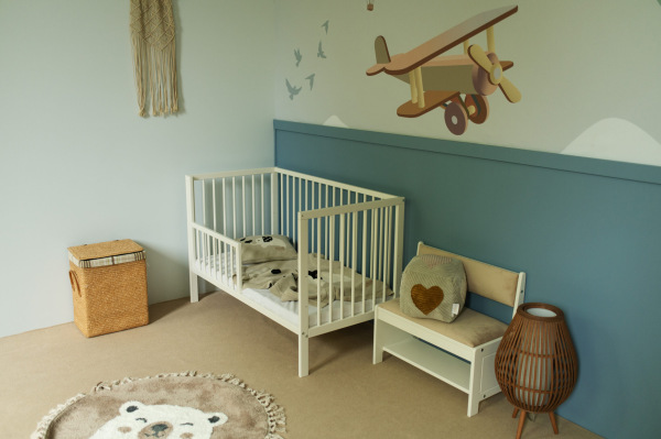 Posteľ KLUPŚ FRANIA, biela, 120x60 2