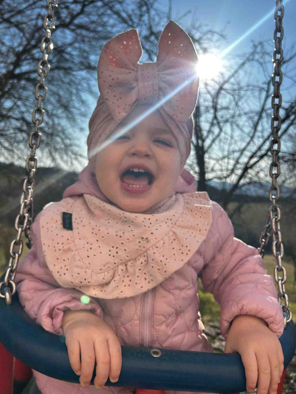 Čiapka Turban s mašľou - MADEIRA PEACH