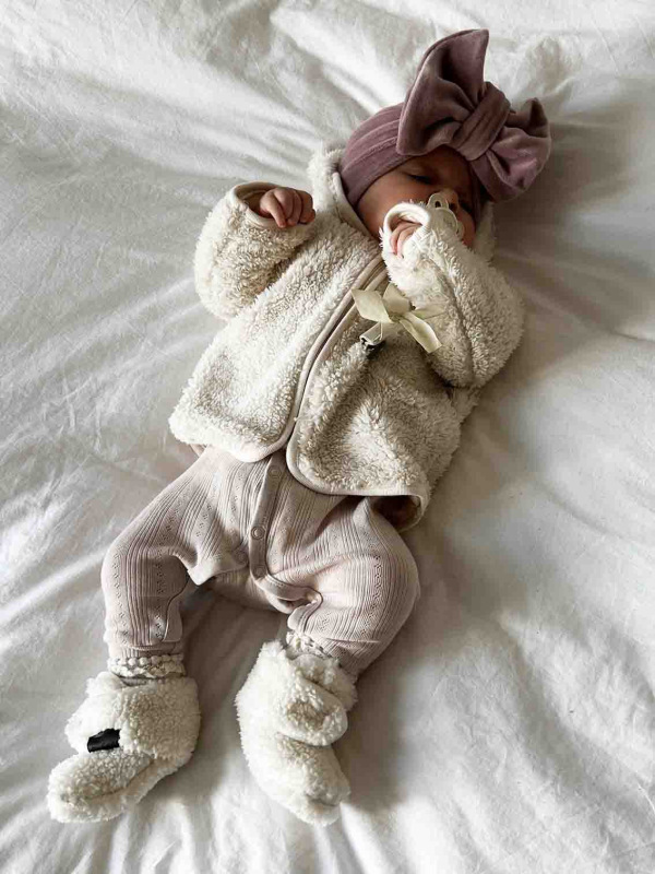 Zimné TEDDY papučky, SMOTANOVÁ 1