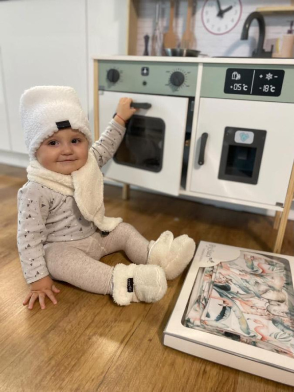 Zimné TEDDY papučky, SMOTANOVÁ 3