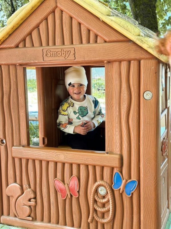 Prechodná detská čiapka Rebrovaná bavlna, SMOTANOVÁ. 2