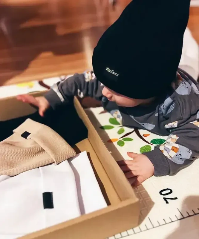 Prechodná detská čiapka Rebrovaná bavlna, ČIERNA 4