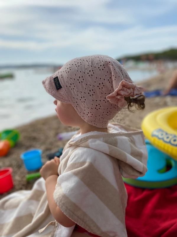 Letná šatka s volánom Madeira, PEACH 3
