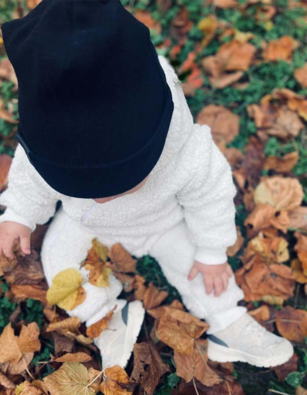 Prechodná detská čiapka Rebrovaná bavlna, ČIERNA 3