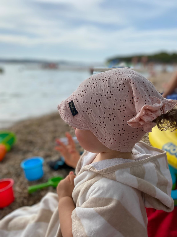 Letná šatka s volánom Madeira, PEACH 2