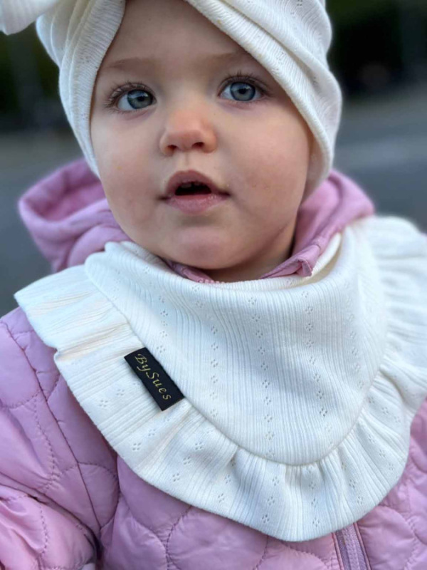 Turban s Mašľou Madeira detská čiapka SMOTANOVÁ 1