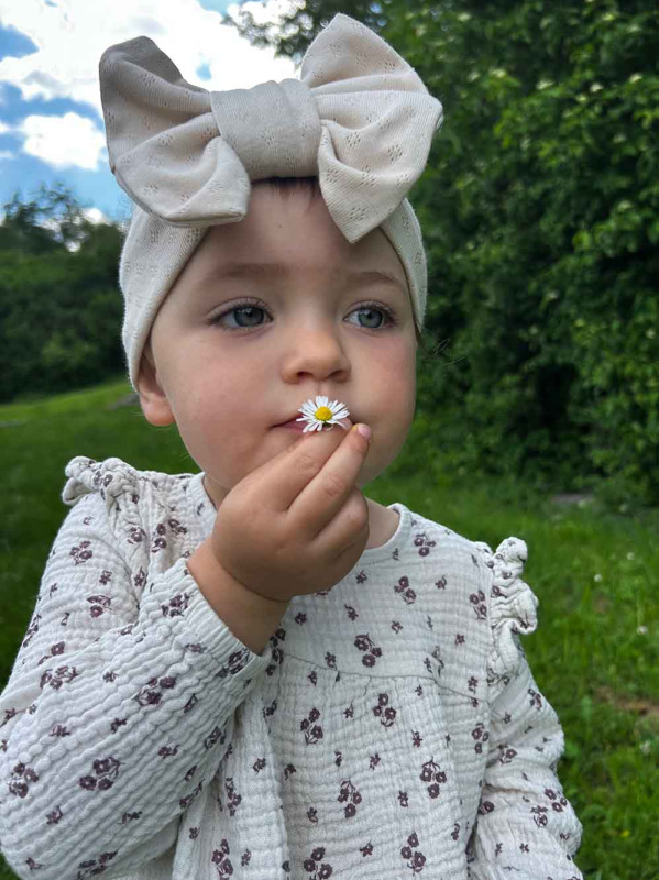 Čelenka mašlička Pointelle, CAPPUCINO 4