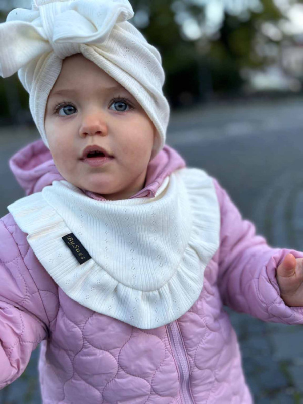 Turban s Mašľou Madeira detská čiapka SMOTANOVÁ 7
