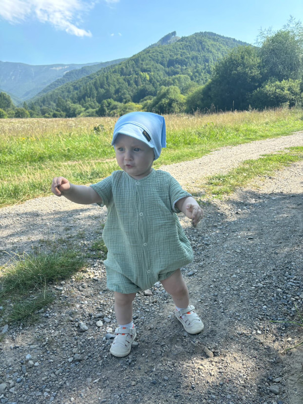 Šatka pre deti, Bavlna BABY BLUE 11