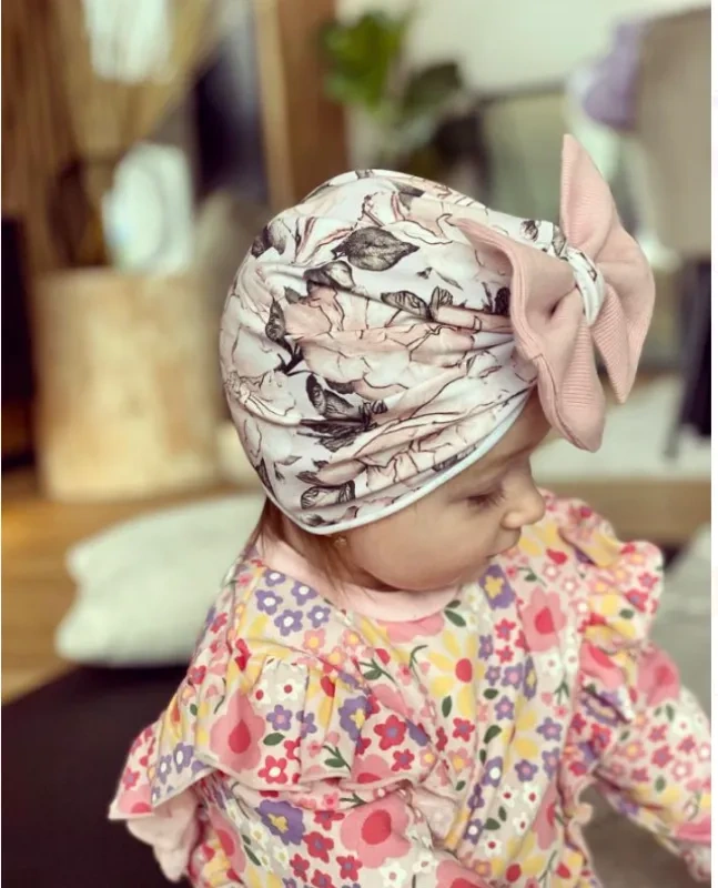 Čiapka Turban s mašľou Bavlna - PIVONE. 2