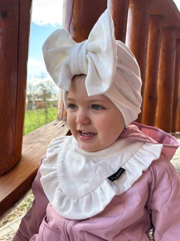 Turban s Mašľou POINTELLE SMOTANOVÁ 2