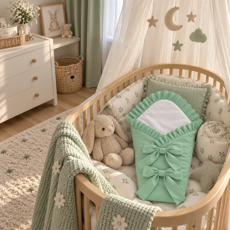Zavinovačka vystužená, Bavlna Classic SAGE GREEN 1