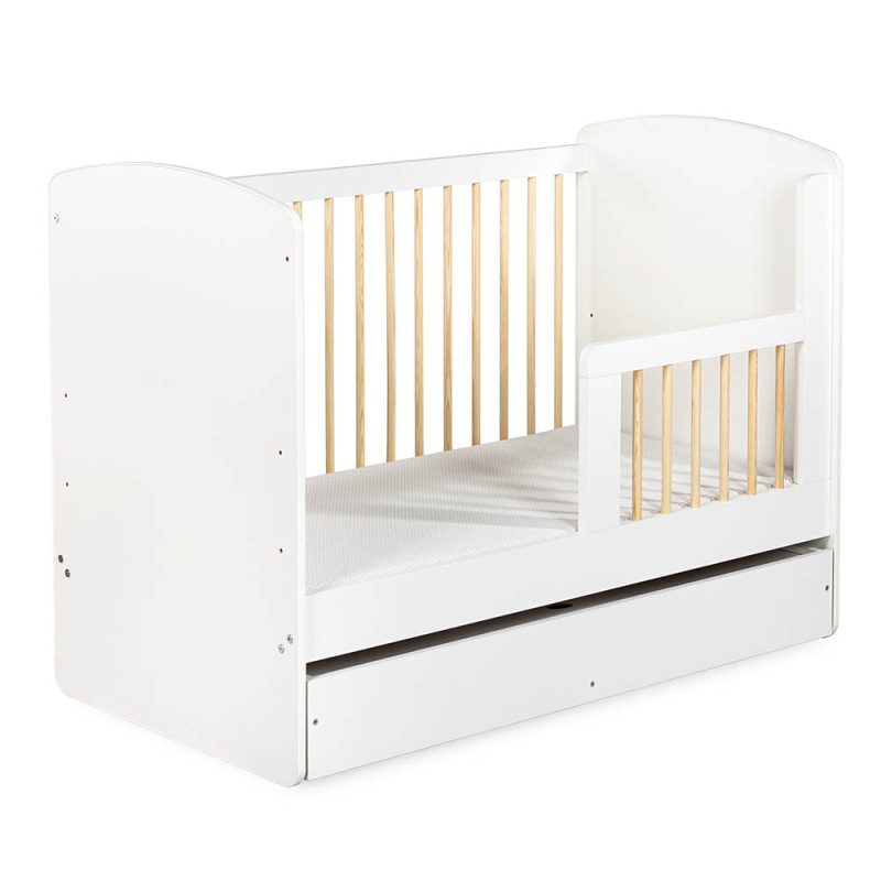 Klups KAROLINA II biela - sosna postieľka, 120 x 60 cm 1