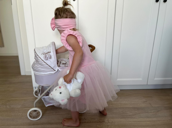 Šaty na svadbu pre dievčatko BABY PINK 6