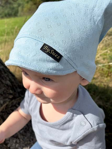 Letná šatka Bavlna, Pointelle SKY BLUE