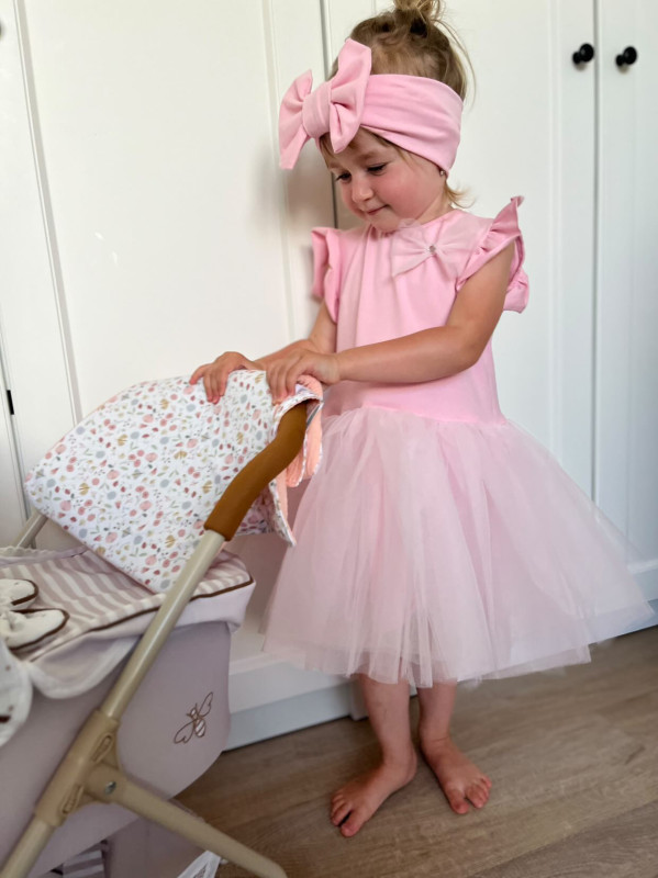 Šaty na svadbu pre dievčatko BABY PINK
