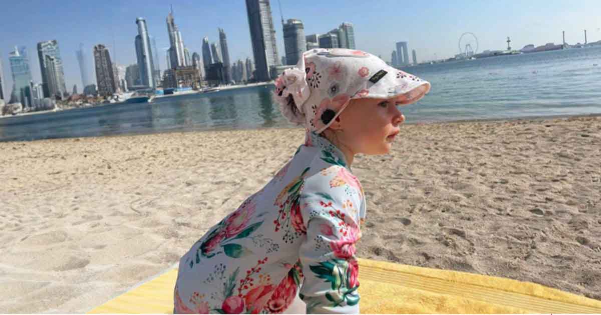 Letná šatka na hlavu pre dieťa z ľahkého a priedušného materiálu, ochrana pred slnkom počas letných prechádzok a pobytu vonku