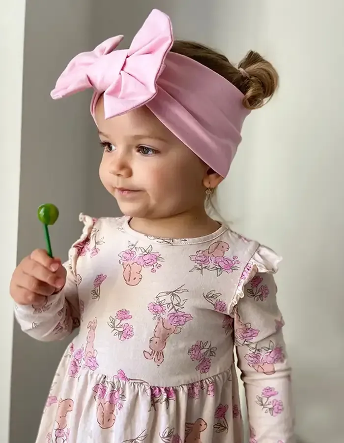 čelenka s mašľou pre dievčatá